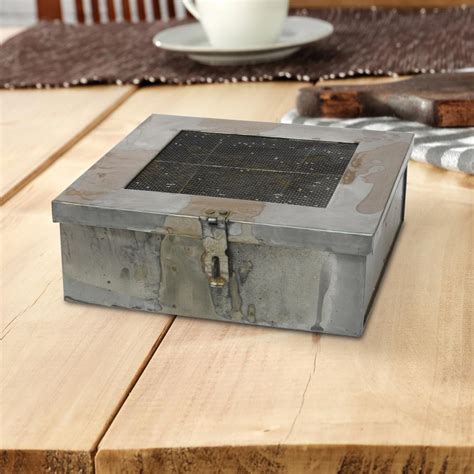 rustic metal box|galvanized metal square storage box.